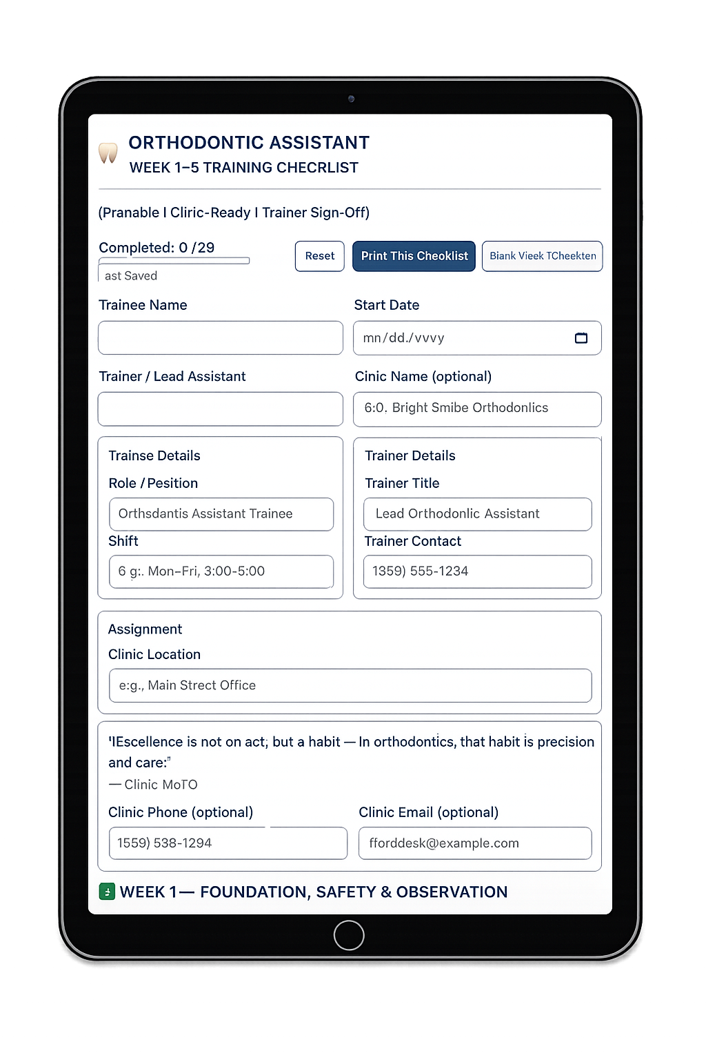 Custom site demo preview